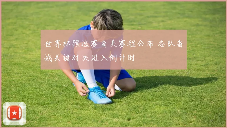 世界杯预选赛南美赛程公布 各队备战关键对决进入倒计时
